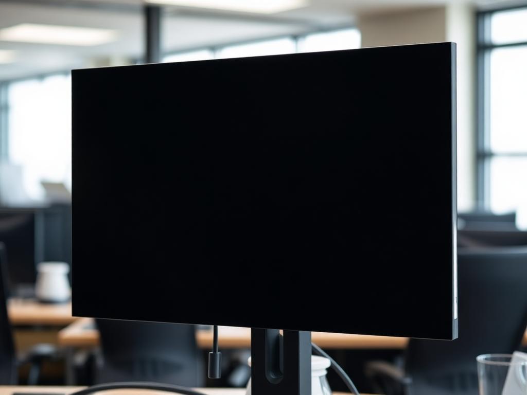 Beeldscherm met Data Blocker folie waardoor gevoelige informatie vanaf de zijkant niet leesbaar is