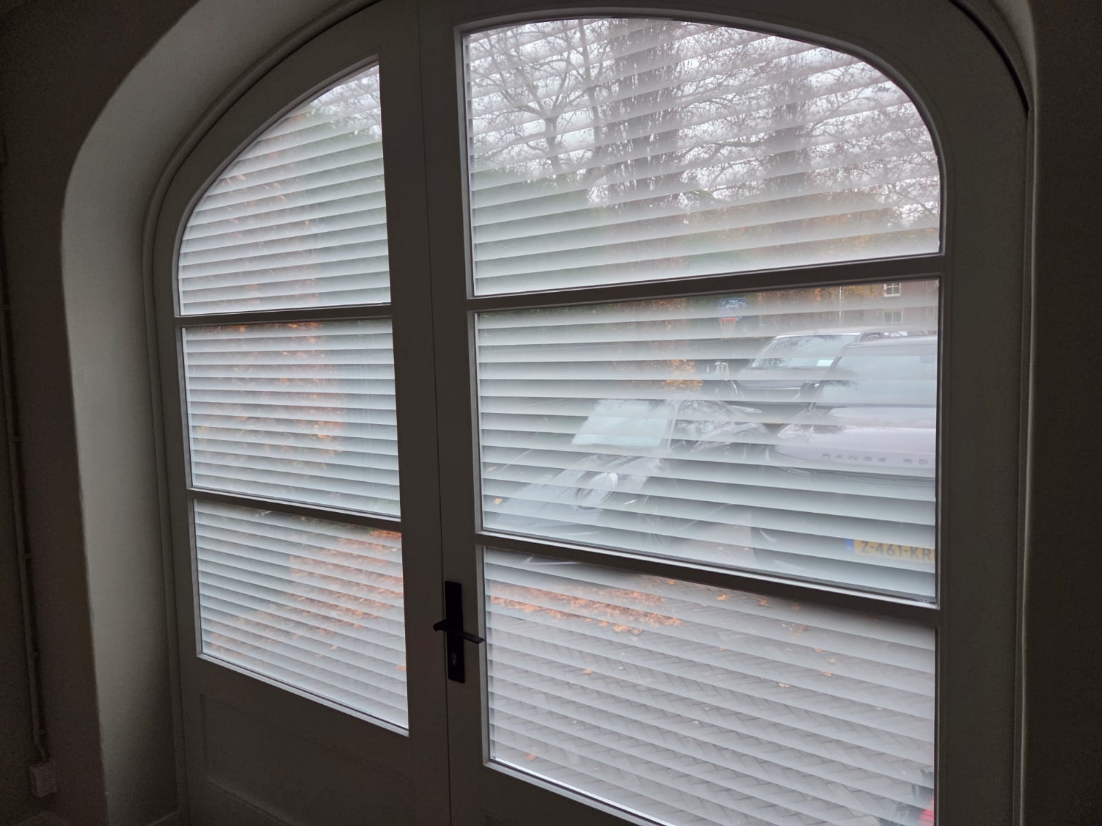 Decoratieve melkglasfolie met patroon
